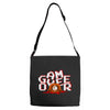 game over Adjustable Strap Totes