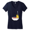 grilled cheese bath Women's V-Neck T-Shirt