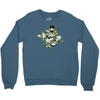 lets rock!!! black Crewneck Sweatshirt