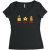 money power woman Women's Triblend Scoop T-shirt