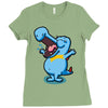 blue crocodile! Ladies Fitted T-Shirt
