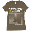 February Girl Facts Aquarius Ladies Fitted T-Shirt