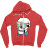 skull holiday Zipper Hoodie