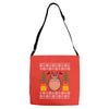 totoro ugly christmas Adjustable Strap Totes