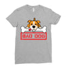 bad dog 3 Ladies Fitted T-Shirt