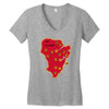 isla nublar Women's V-Neck T-Shirt