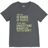 10 kinds of people binary V-Neck Tee