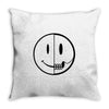 smiley dissection Throw Pillow