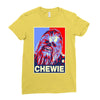 chewbacca poster, ideal gift or birthday present Ladies Fitted T-Shirt