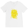 mud smiley face V-Neck Tee