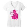 pink freud Women's V-Neck T-Shirt