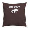ugly moose funny animal present tee new Throw Pillow