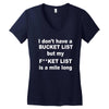 fucket list Women's V-Neck T-Shirt