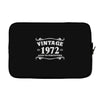 vintage 1972 aged to perfection Laptop sleeve