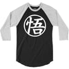 goku uniform logo  japanese anime tv show z gt 3/4 Sleeve Shirt