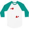 king of hearts playing card 3/4 Sleeve Shirt