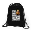 super saiyan quitting is not Drawstring Bags