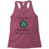 natural 1   orc Racerback Tank