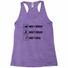 Don't drown crash walk Tee Swim Bike Run Triathle Racerback Tank