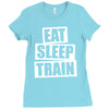 v5 eat sleep train Ladies Fitted T-Shirt
