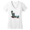 the planet of the kong Women's V-Neck T-Shirt