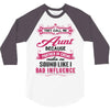 They Call Me Aunt Partner in Crime 3/4 Sleeve Shirt