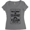Awesome Vegan Women's Triblend Scoop T-shirt