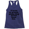 if found on ground please Racerback Tank