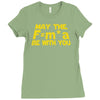 may the f= m.a be with you Ladies Fitted T-Shirt