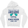 awesome civil engineer looks like Zipper Hoodie