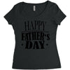happy father day greeting Women's Triblend Scoop T-shirt