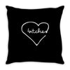 bitches heart Throw Pillow