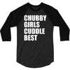 chubby girls cuddle best 3/4 Sleeve Shirt