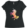 Unicorn Women's Triblend Scoop T-shirt