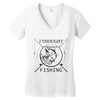 i thought i wanted a career turns out i just out paychecks to go fishi Women's V-Neck T-Shirt