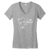 i am groot' guardians of the galaxy movie funny baby groot Women's V-Neck T-Shirt