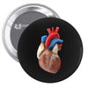 realistic human heart Pin-back button