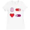 How To Live A Happy Life Ladies Fitted T-Shirt