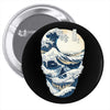 the great wave off skull Pin-back button