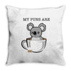 my puns are Throw Pillow
