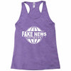 fake news Racerback Tank