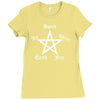 elements pentagram Ladies Fitted T-Shirt