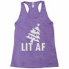 lit af Racerback Tank