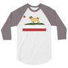 colifornia republic parody pugfornia republic 3/4 Sleeve Shirt