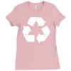 recycle symbol Ladies Fitted T-Shirt