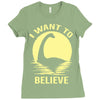 believe in nessie Ladies Fitted T-Shirt
