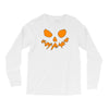 scary pumpkin face halloween Long Sleeve Shirts