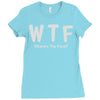 wtf where's the food Ladies Fitted T-Shirt