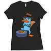 perry agent p Ladies Fitted T-Shirt
