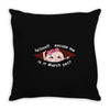 March Peeking Out Asian Baby Girl Throw Pillow
